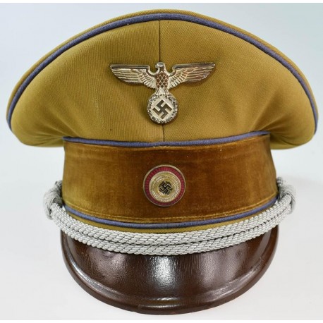 NSDAP POLITICAL LEADER'S VISOR CAP
