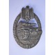 A Scarce Early Tank/Panzer Badge in Nickel-Silver by Juncker