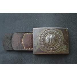 A German Army (Heer) Enlisted Man's Belt Buckle by Berg & Nolte 1943.