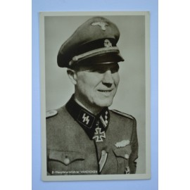 KC Winner Postcard - Waffen SS Hauptsturmführer Anton Vandieken.