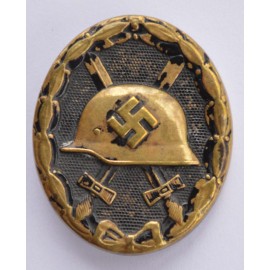 WOUND BADGE BLACK GRADE, NONMAGNETIC.