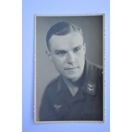 A Wartime Studio Portrait Of A Soldier Luftwaffe
