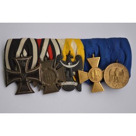Medals Bar WWI/WWII. A Good Army Group of Five.