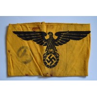 WWII German Civil Service Cotton Armband
