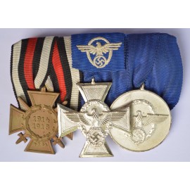 Police Medals Bar WWII.