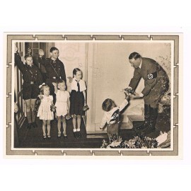 III. Reich - Propaganda Postcard - "Adolf Hitler and the Jugend".