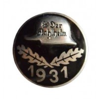 A Weimar Republic Der Stahlhelm Veteran's Association Membership Badge 1931.
