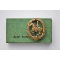 German Horseman's Badge in box.