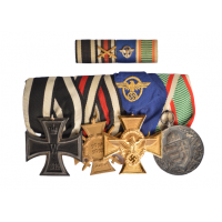 Police Medals Bar WWI/WWII with ribbon bar.