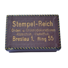 Freikorps. Box Breslau with Silesian Eagle marked Max Reich Breslau.