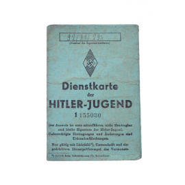 A Hitler Jugend Identification Booklet from Koślin.
