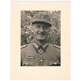 Orginal signed photo, General Wehrmacht Erich Schneider