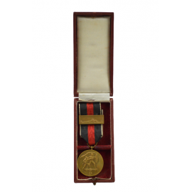 COMMEMORATIVE MEDAL 1. OCTOBER 1938 IN CASE WITH PRAGUE CLASP