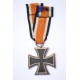 Iron Cross Second Class 1939 unmarked "65" maker Klein & Qenzer Idar-Oberstein with rare early long orange coloured ribbon.