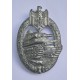 Silver Tank Badge by Adolf Scholze marked AS in triangle.