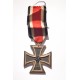 Set badges Iron Cross, War Merit Cross with swords and ribbon bar.