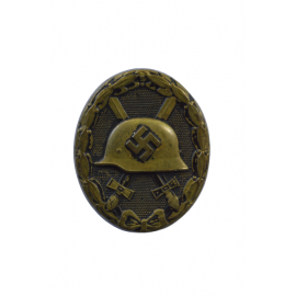 WOUND BADGE BLACK GRADE, NONMAGNETIC.