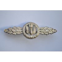 LUFTWAFFE BOMBER CLASP IN SILVER BY RICHARD SIMM & SOHNE "RSS"