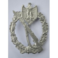 IAB Infantry Assault Badge Silver, unmarked mint condition.