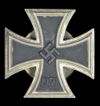 Iron Cross First Class 1939 screw back marked L/52 maker C. F. Zimmermann, Pforzheim Main.