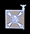 German Luftnachrichtentruppe (Luftwaffe airborne communications troops) Wooden Flag Tinnie
