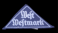 A Third Reich Period Hj/Dj West-Westmark Sleeve Patch; Rzm Tagged