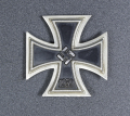 IRON CROSS FIRST CLASS 1939 MARKED L/12 IN CASE MAKER BY C.E. JUNCKER, BERLIN.