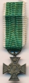 Anhalt. Friedrich Cross 1914, Mini, non-combatant ribbon.