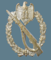 IAB. INFANTRY ASSAULT BADGE IN SILVER BY PAUL MEYBAUER