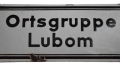 A Sign the enamel NSDAP Ortsgruppe Lubom.