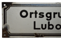 A Sign the enamel NSDAP Ortsgruppe Lubom.