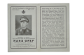 WW2 German Death Cards Two Brothers Night Fighter Pilot and SS Rottenführer.