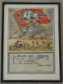 A Framed Certificate of Service in 1./ Inf. Regt. 27.