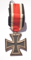 Set badges Iron Cross, War Merit Cross with swords and ribbon bar.