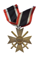 War Merit Cross 2nd Class with Swords marked 83 maker Emil Peukert, Gablonz a.d. Neisse.