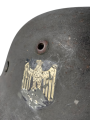 A Second War M35 Heer Single Decal Helmet