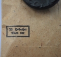 WOUND BADGE BLACK GRADE, MAGNETIC IN ENVELOPE MARKED WILHELM HOBACHER, WIEN.