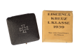 IRON CROSS FIRST CLASS 1939 MARKED 65 IN CARTON AND CASE BY Klein & Quenzer, Idar-Oberstein.