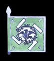 German Luftwaffe General Göring Regiment (Luftwaffe-Rgt. General Göring) Wooden Flag Tinnie