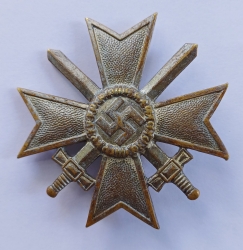 A War Merit Cross I Class with Swords marked L/12 by C.E. Juncker