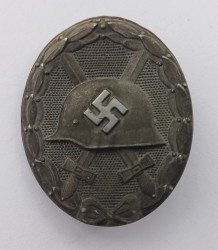 VERWUNDETENABZEICHEN IN SILBER, SILVER CLASS WOUND BADGE UNMARKED.