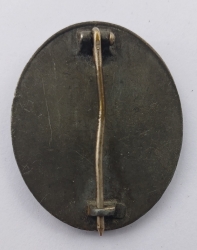 VERWUNDETENABZEICHEN IN SILBER, SILVER CLASS WOUND BADGE UNMARKED.