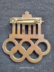 A 1936 Berlin Olympics Badge By Hermann Aurich and Ges. Gesch.