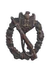 IAB Infantry Assault Badge Bronze, unmarked maker Wilhelm Deumer.