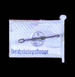German Reichskriegsflagge - Kriegsmarine Wooden Flag Tinnie