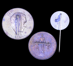 Germany, Third Reich. Lot of two tinnie and one after war.