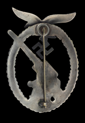Luftwaffe Flak Badge – Tombac With Ball Hinge