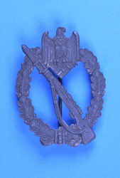 IAB Infantry Assault Badge, zinc, maker Deschler & Sohn, München