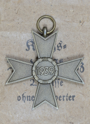 Germany, Wehrmacht. A War Merit Cross II Class, by Eugen Schmidthaussler, Pforzheim.