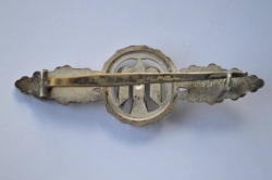 LUFTWAFFE BOMBER CLASP IN SILVER BY RICHARD SIMM & SOHNE "RSS"
